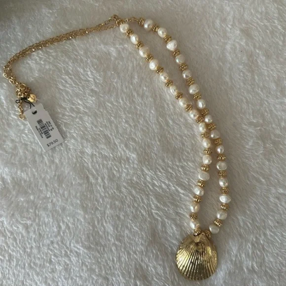 NWT Talbots Seashell Necklace - Picture 4 of 11